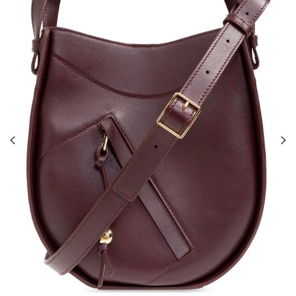 Loewe Hammock Slice Bag in Dark Burgundy NWT